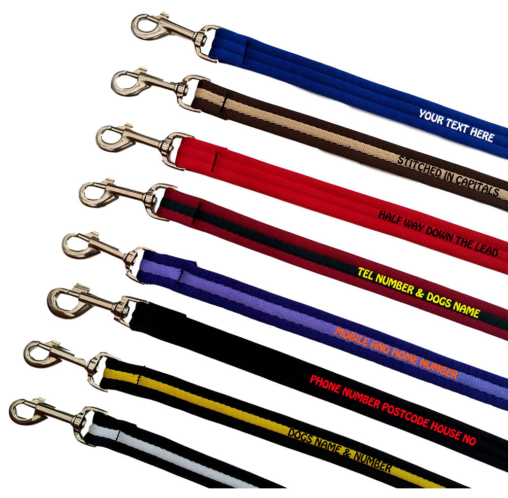 Personalised Dog Leads Padded Ranges - Small Dogs