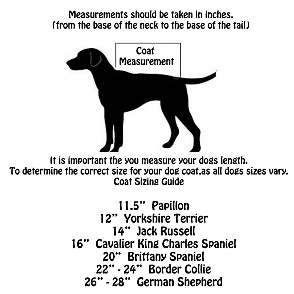 Personalised Waterproof Dog Coats | Paw Print Design| Fleece Lining